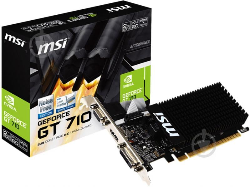 Відеокарта MSI GeForce GT 710 LP 2GB GDDR3 64bit (GT_710_2GD3H_LP) - фото 4