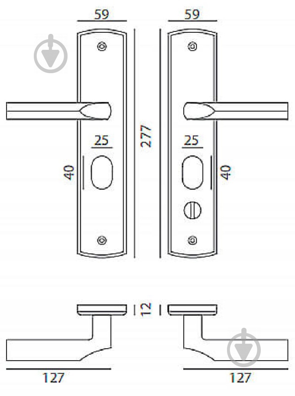 Ручка на планке Linde MD-1000L SN левая матовый никель - фото 3