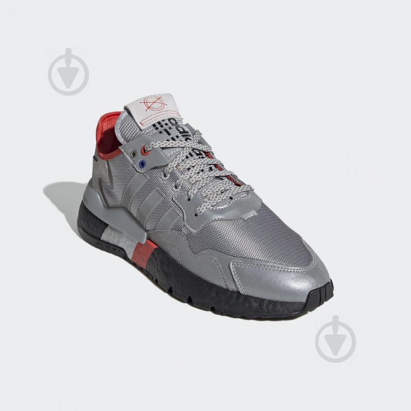 Кроссовки мужские демисезонные Adidas NITE JOGGER FV3787 р.41 1/3 серебряные - фото 4