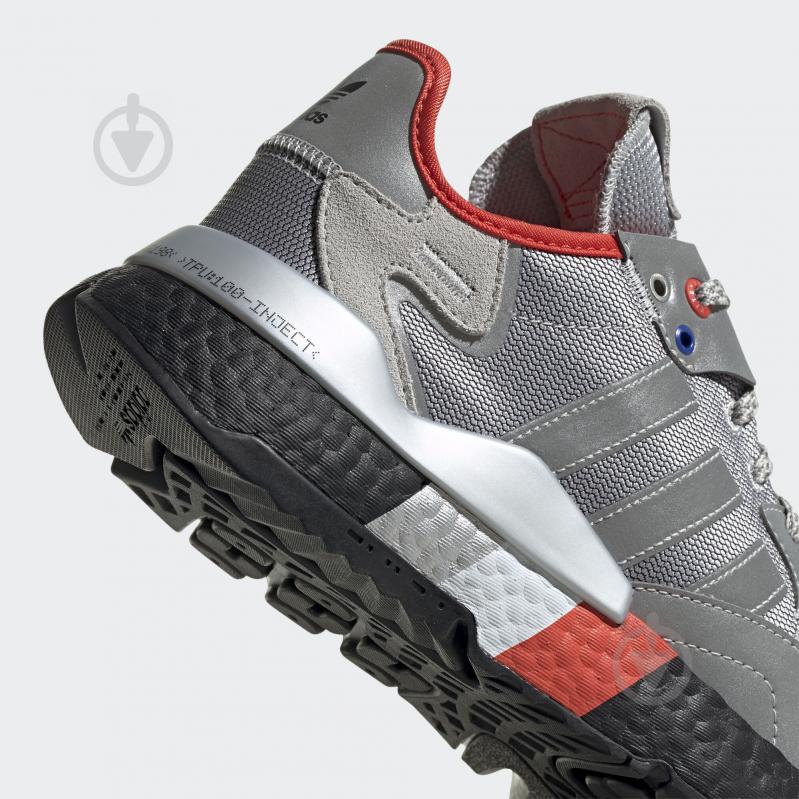 Кроссовки мужские демисезонные Adidas NITE JOGGER FV3787 р.41 1/3 серебряные - фото 8