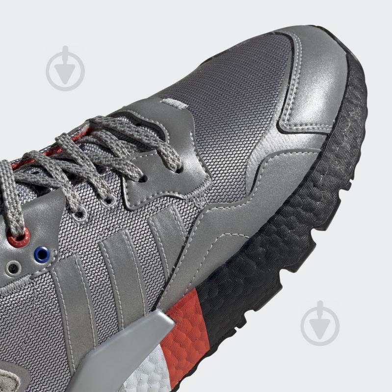 Кроссовки мужские демисезонные Adidas NITE JOGGER FV3787 р.41 1/3 серебряные - фото 9