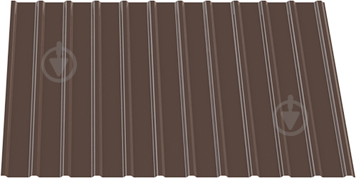Профнастил глянцевый INDUSTRY ПС 10х1195х1500 RAL 8017 коричневый (0,35мм) - фото 1