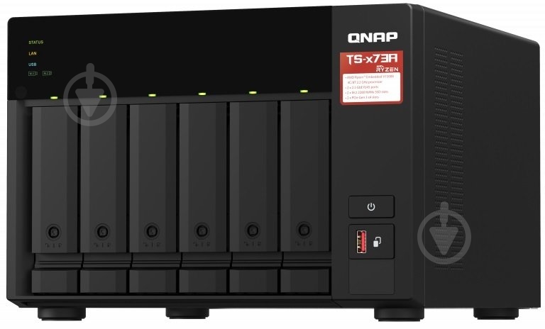 Сетевое хранилище QNAP TS-673A-8G - фото 3