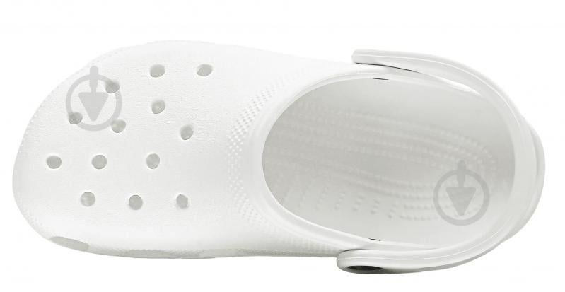 Сабо Crocs Classic Clog 10001-100 р.39-40 белый - фото 4