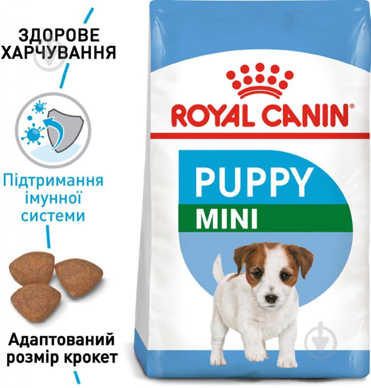 Корм сухий для цуценят для малих порід Royal Canin Mini Puppy 0,8 кг (свійська птиця, рис, кукурудза) 800 г - фото 2