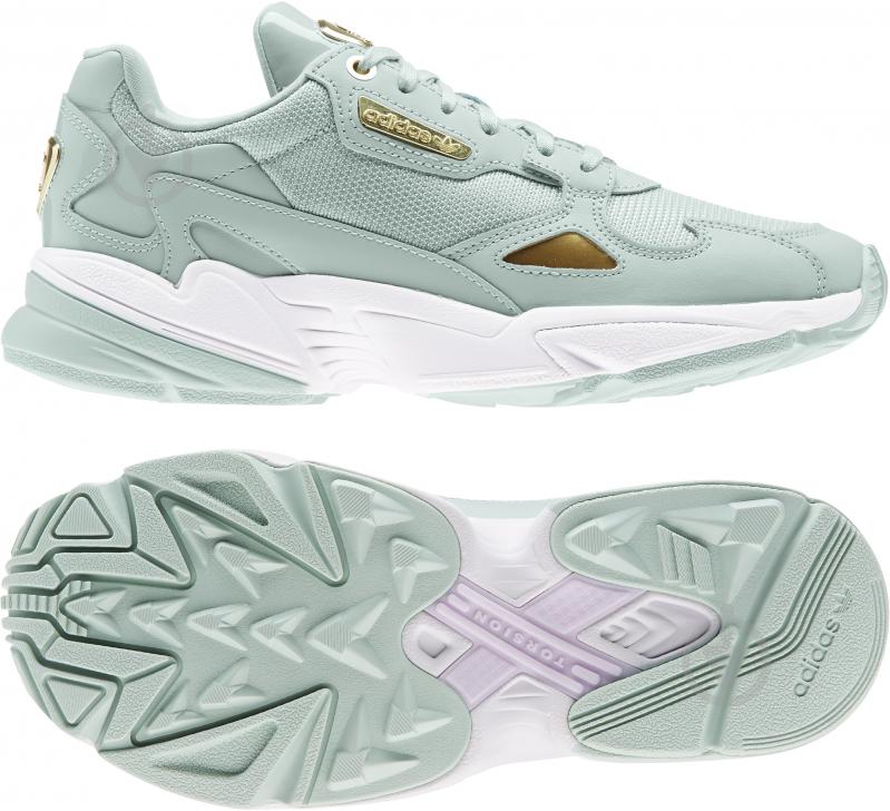 Кросівки жіночі демісезонні Adidas FALCON W FV5092 р.36 зелені - фото 6