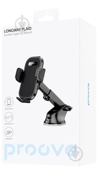 Держатель для мобильного телефона Longway Plaid Suction Type Car Mount Proove черный - фото 6 Держатель для мобильного телефона Longway Plaid Suction Type Car Mount Proove черный - фото 6