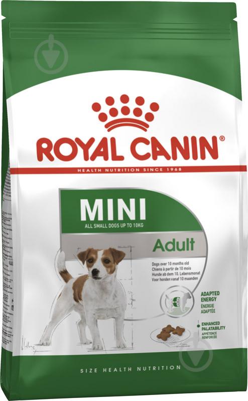 Корм сухой для взрослых собак для малых пород Royal Canin MINI ADULT 0,8 кг (домашняя птица, рис, кукуруза) 800 г - фото 1