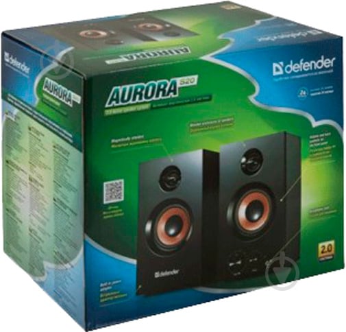 Акустична система Defender Aurora S20 2.0 black 20Вт (RMS) MDF - фото 7