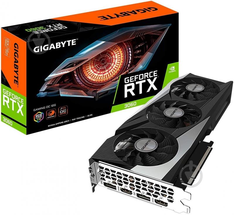 Відеокарта Gigabyte GeForce RTX 3060 GAMING OC LHR 12GB GDDR6 192bit (GV-N3060GAMINGOC-12GD2.0) - фото 7