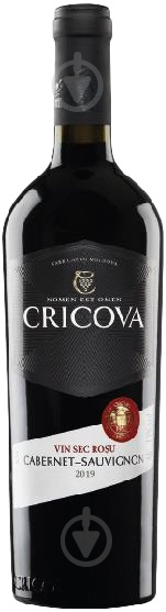 Вино Cricova Сabernet-Sauvignon сухое красное 0,75 л - фото 1