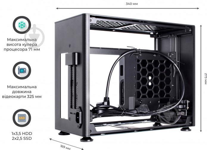 Корпус QUBE A4 Black (QBA4I_WBNU3) - фото 13