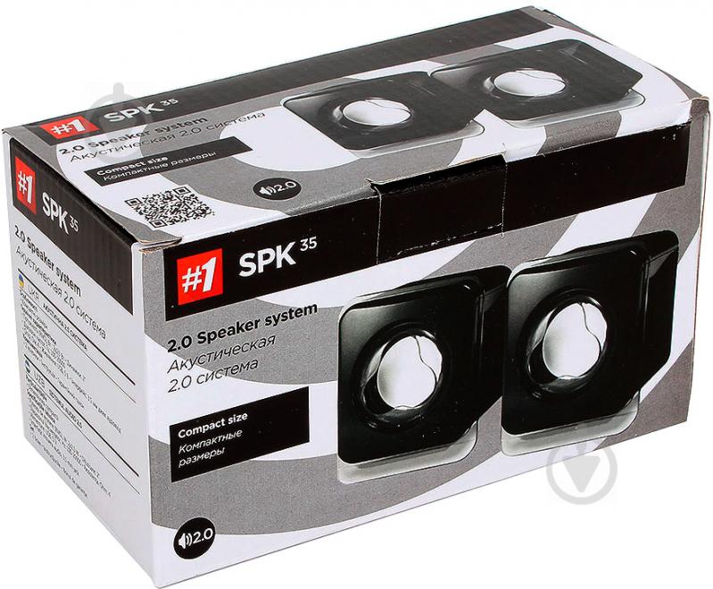 Акустична система Defender SPK 35 2.0 black 5Вт, USB 65635 - фото 10