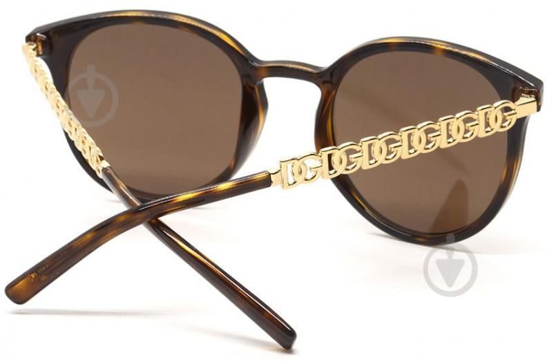 Окуляри сонцезахисні Dolce&Gabbana 6189U 502/73 52 коричневий - фото 3