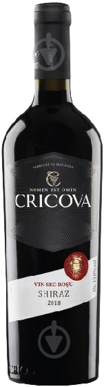 Вино Cricova Shiraz сухое красное 0,75 л - фото 1