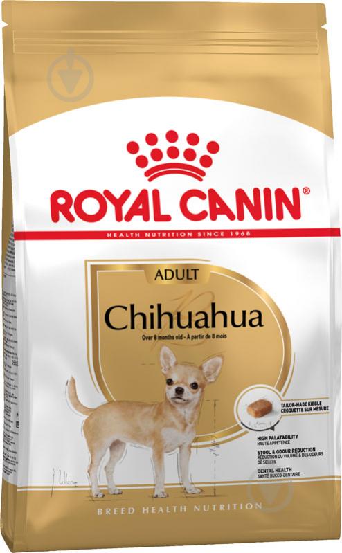 Корм для малих порід Royal Canin для собак CHIHUAHUA ADULT 0,5 кг (свійська птиця, рис, кукурудза) 500 г - фото 1