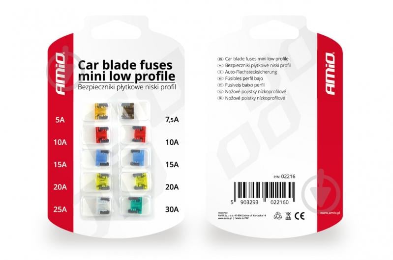 Предохранители AMiO 10шт (02216) - фото 1