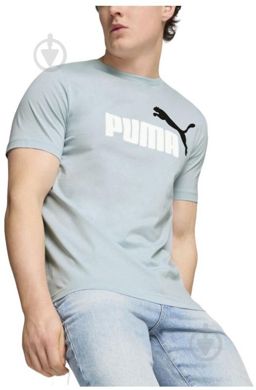 Футболка Puma Essentials+ 58675926 р.S голубой - фото 4 Футболка Puma Essentials+ 58675926 р.S голубой - фото 4
