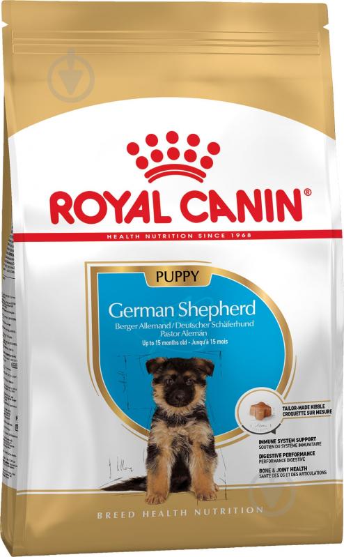 Корм сухой для щенков для крупных пород Royal Canin GERMAN SHEPHERD PUPPY 3 кг (домашняя птица, рис, кукуруза) 3 кг - фото 1