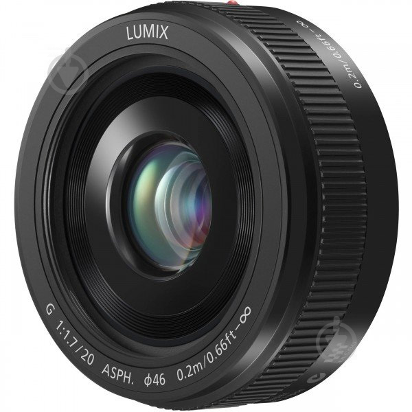 Объектив Panasonic Micro 4/3 20mm F1.7 ASPH Metal body Black H-H020AE-K - фото 1