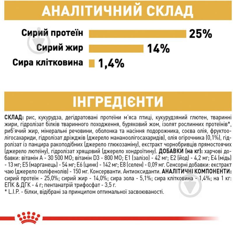 Корм сухий для дорослих собак для середніх порід Royal Canin COCKER ADULT (Кокер Едалт), 3 кг (свійська птиця, рис, - фото 7