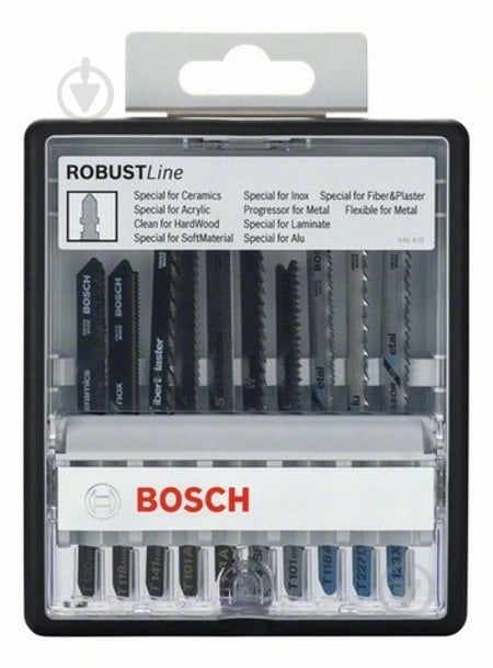 Набор пилочек для электролобзика Bosch Special Robust Line 10 шт. 2607010574 - фото 2