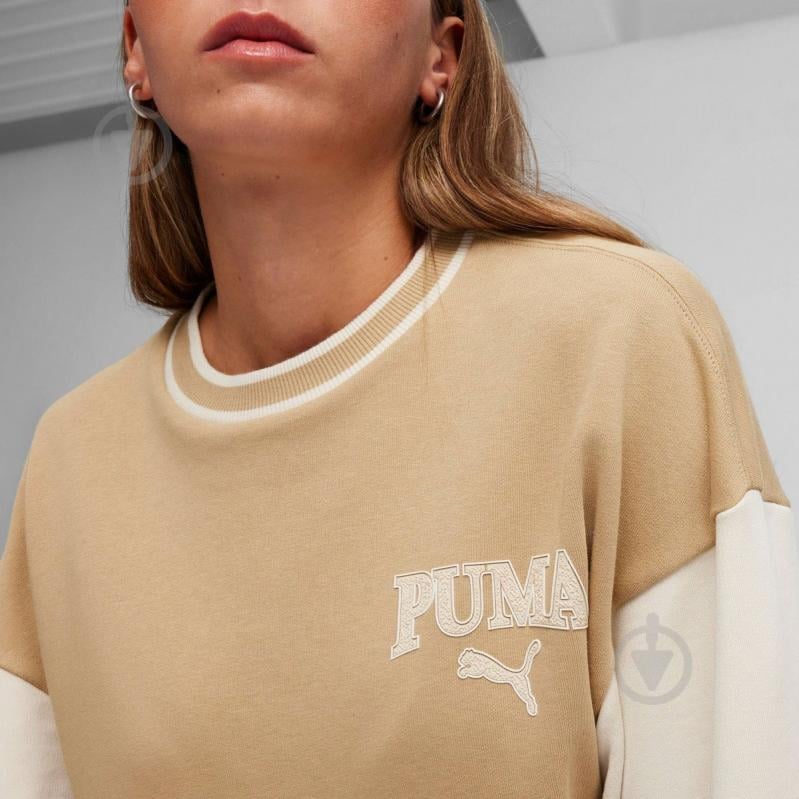 Толстовка Puma SQUAD Crew 67789883 р.XS бежевый - фото 2