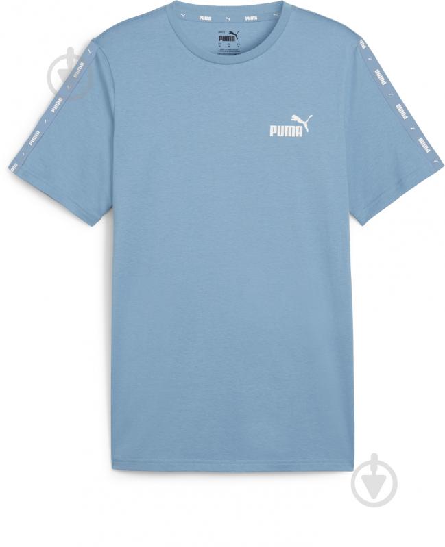 Футболка Puma ESS+ TAPE TEE ZEN BLUE 84738220 р.2XL синий - фото 1