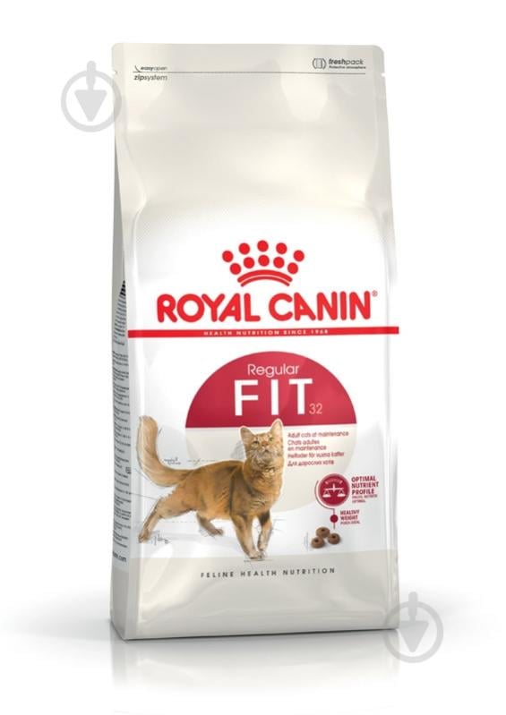 Корм сухий для домашніх та вуличних кішок Royal Canin Fit 32 свійська птиця, рис 400 г - фото 1