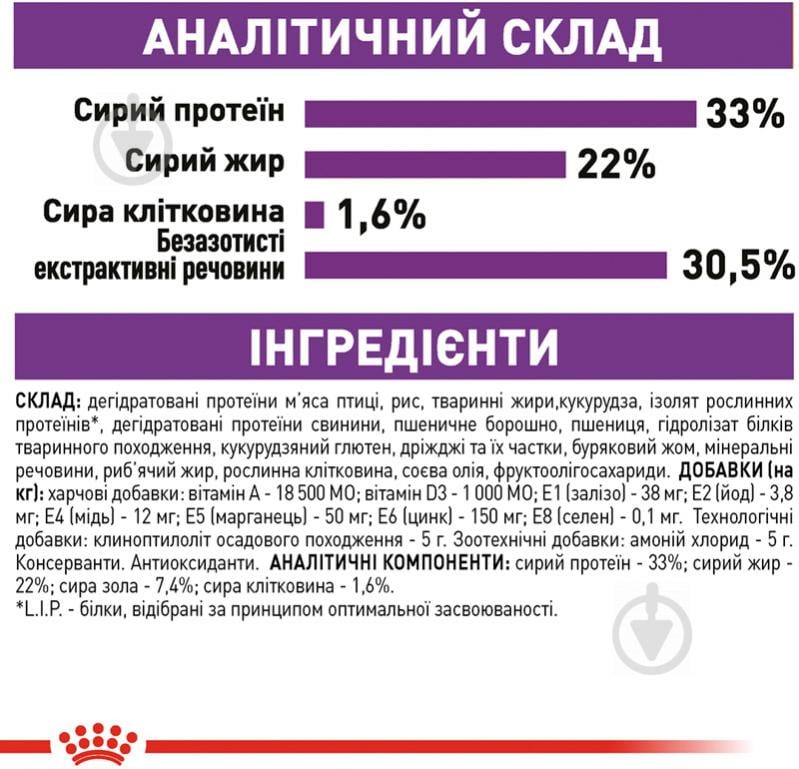 Корм сухой для взрослых кошек от 1 года с чувствительной системой пищеварения Royal Canin Sensible 33 домашняя птица, рис 2 кг - фото 7