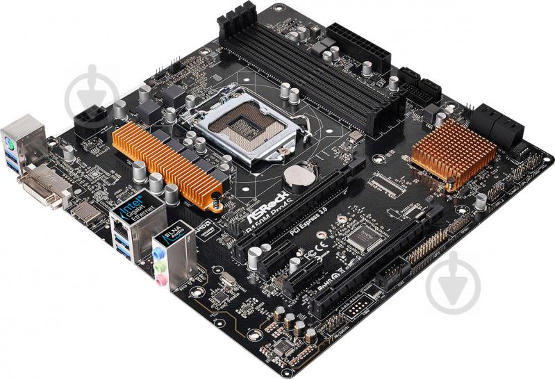 Материнская плата ASRock B150M_PRO4S (Socket 1151, Intel B150, mirco ATX) - фото 3