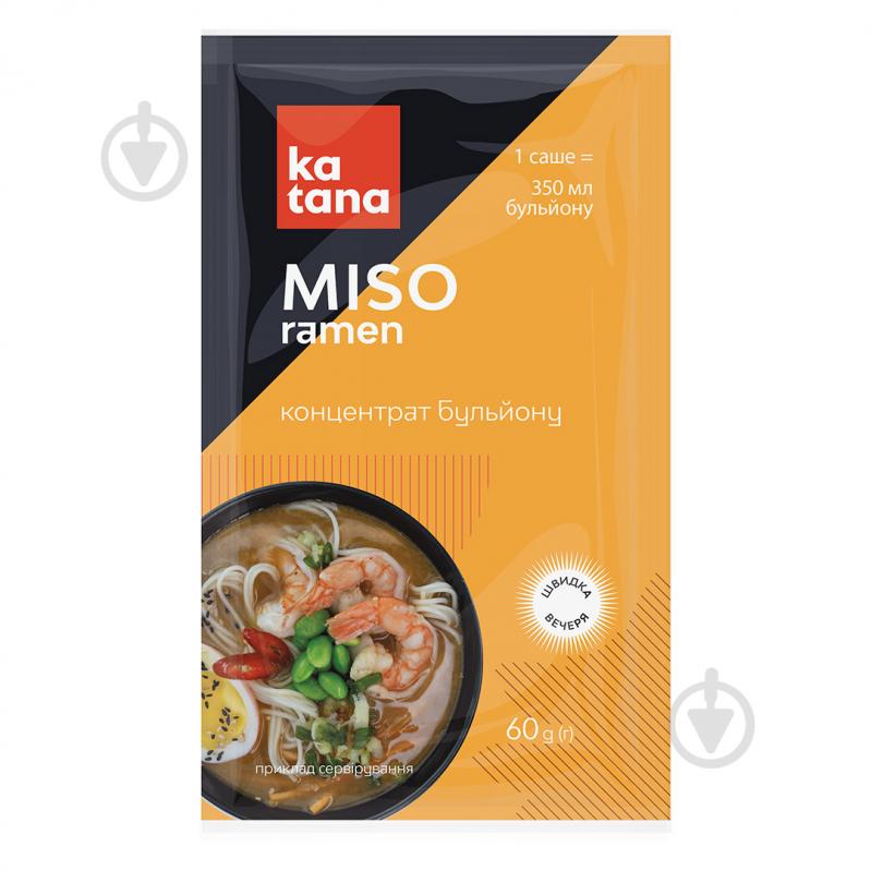 Концентрат бульйону Katana RAMEN MISO 60 г 60 г - фото 1