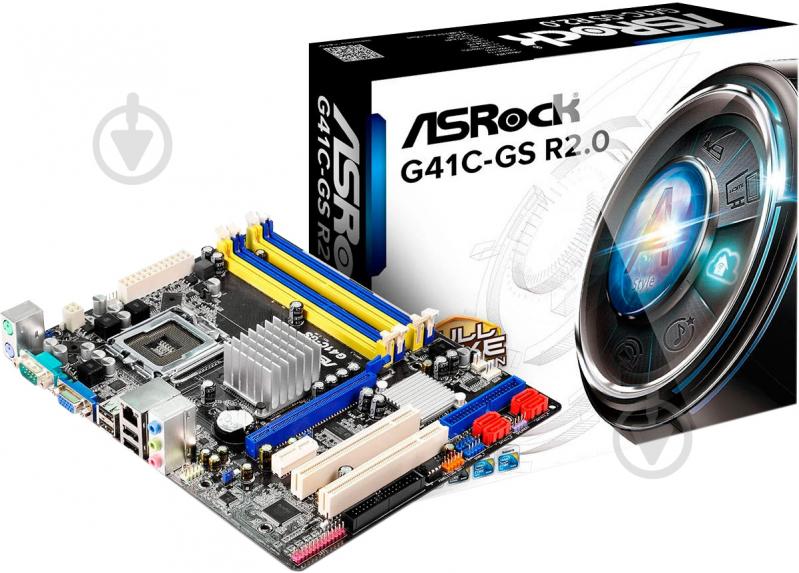 Материнська плата ASRock G41C-GS_R2.0 (Socket 775, Intel G41, mirco ATX) - фото 5