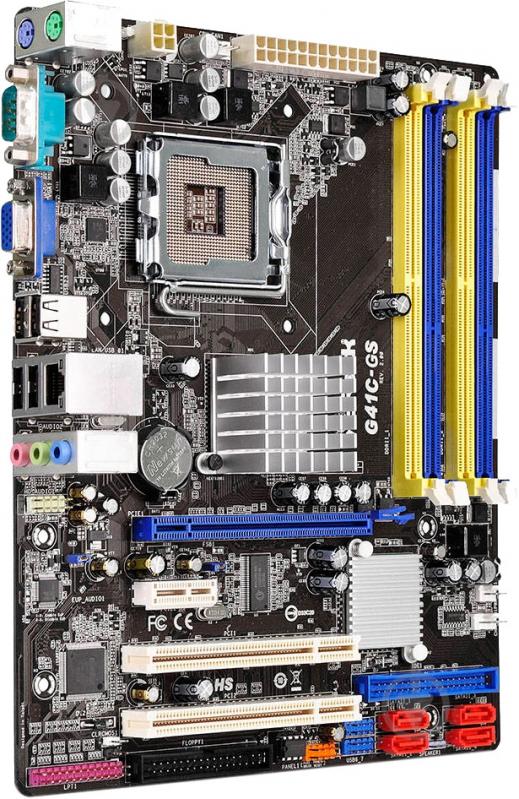 Материнська плата ASRock G41C-GS_R2.0 (Socket 775, Intel G41, mirco ATX) - фото 2