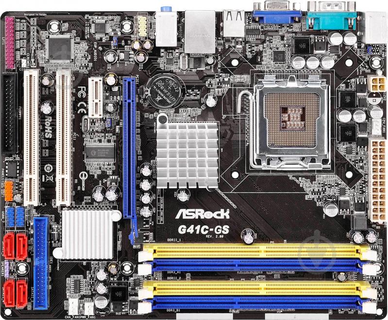 Материнська плата ASRock G41C-GS_R2.0 (Socket 775, Intel G41, mirco ATX) - фото 1