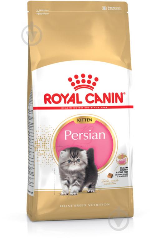 Корм сухой для котят персидской породы Royal Canin Persian Kitten домашняя птица, кукуруза 400 г - фото 1