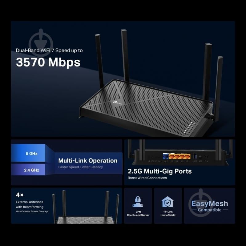 Маршрутизатор TP-Link Archer BE230 - фото 5
