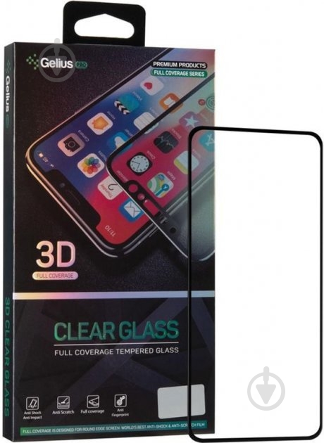 Защитное стекло Gelius Pro 3D для Oppo A52/А72 Black - фото 1
