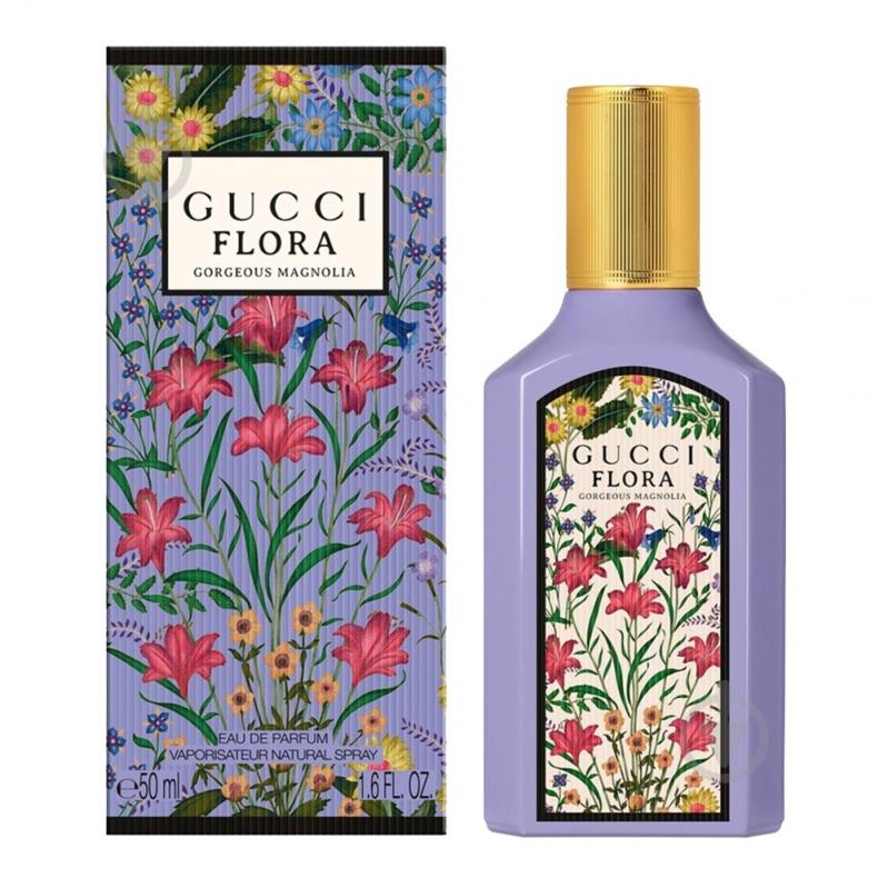 Парфюмированная вода Gucci Flora Gorgeous Magnolia 50 мл - фото 1