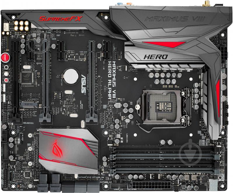 Материнська плата Asus MAXIMUS_VIII_HERO_ALPHA (Socket 1151, Intel Z170, ATX) - фото 1