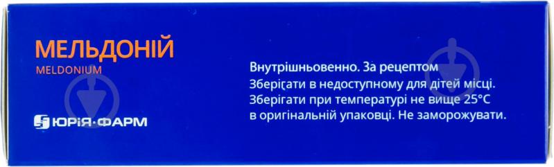 Мельдоній №10 в ампулі розчин 100 мг/мл 5 мл - фото 2