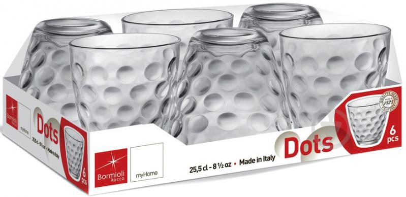 Набір склянок низьких Dots 255 мл 6 шт. 327500VD5021990 Bormioli Rocco - фото 2