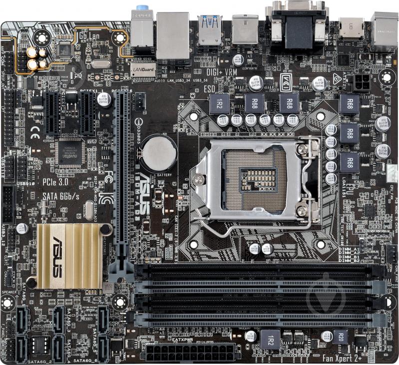 Материнская плата Asus B150M-A_D3 (Socket 1151, Intel B150, mirco ATX) - фото 1