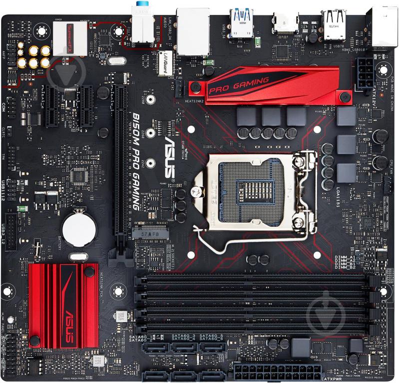 Материнская плата Asus B150M_PRO_GAMING (Socket 1151, Intel B150, mirco ATX) - фото 1