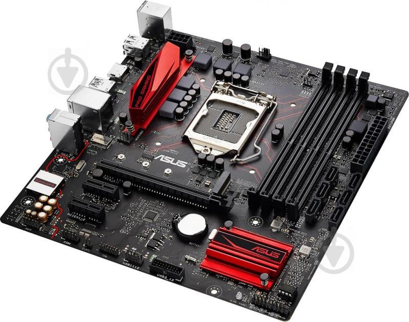 Материнская плата Asus B150M_PRO_GAMING (Socket 1151, Intel B150, mirco ATX) - фото 4