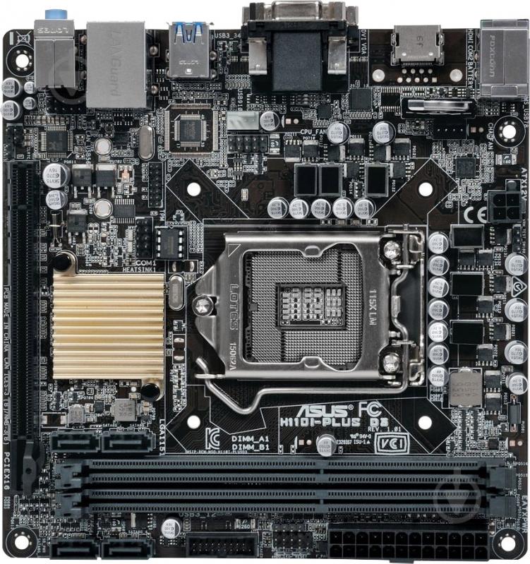 Материнская плата Asus H110I-PLUS_D3 (Socket 1151, Intel H110, mini ITX) - фото 1