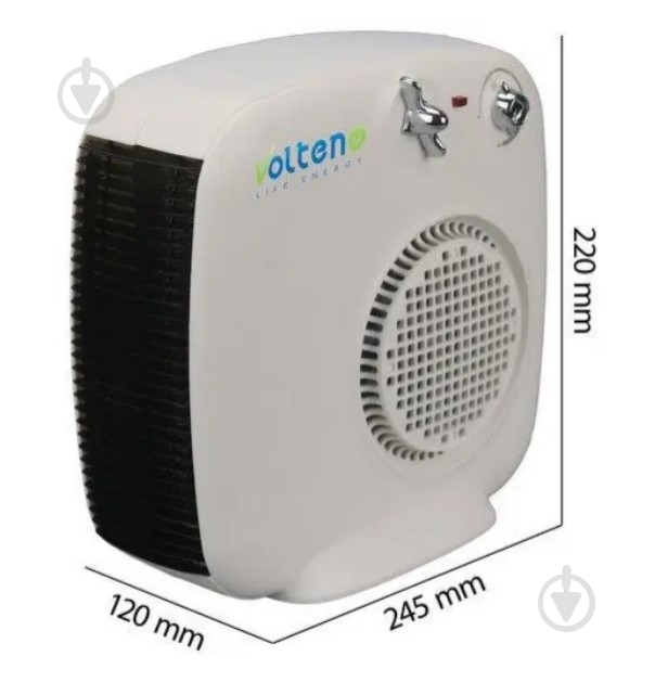 Тепловентилятор Volteno с термостатом VO2520 2000 Вт White - фото 4