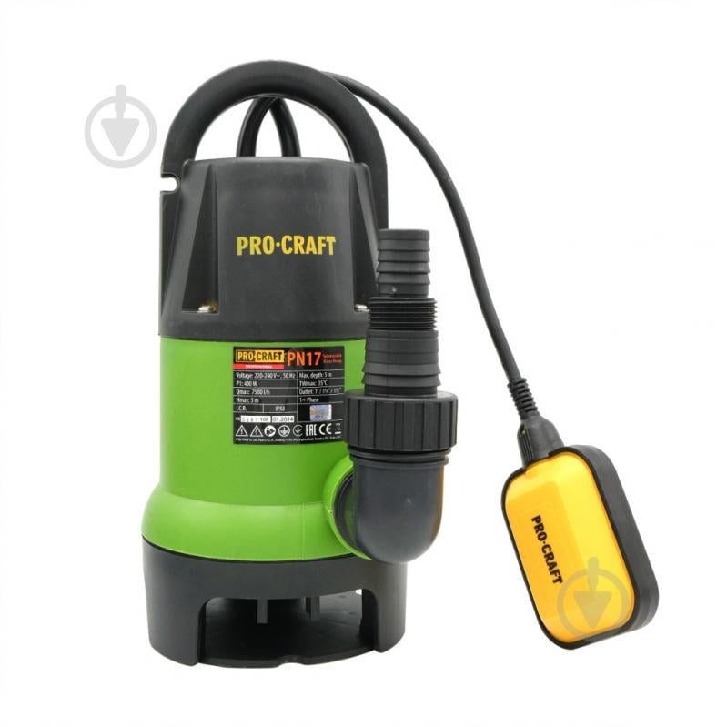 Насос дренажний ProCraft PN-17 000017 - фото 2 Насос дренажний ProCraft PN-17 000017 - фото 2