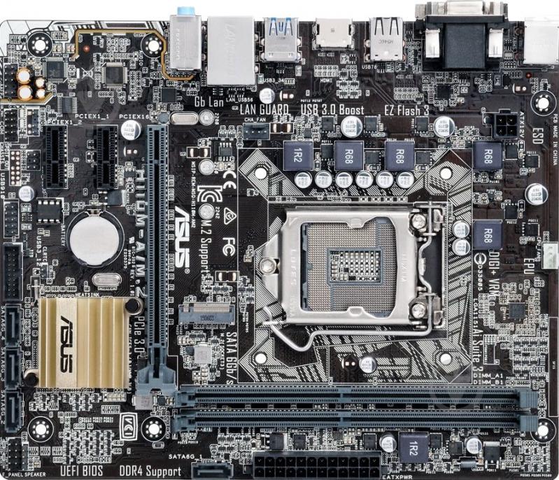 Материнська плата Asus H110M-A/M.2 (Socket 1151, Intel H110, mirco ATX) - фото 1