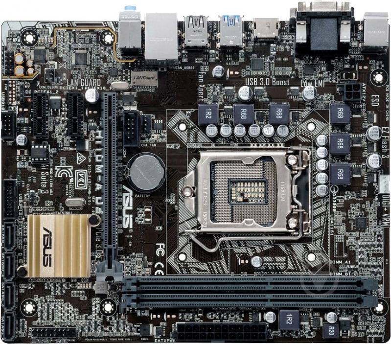 Материнская плата Asus H110M-A_D3 (Socket 1151, Intel H110, mirco ATX) - фото 1